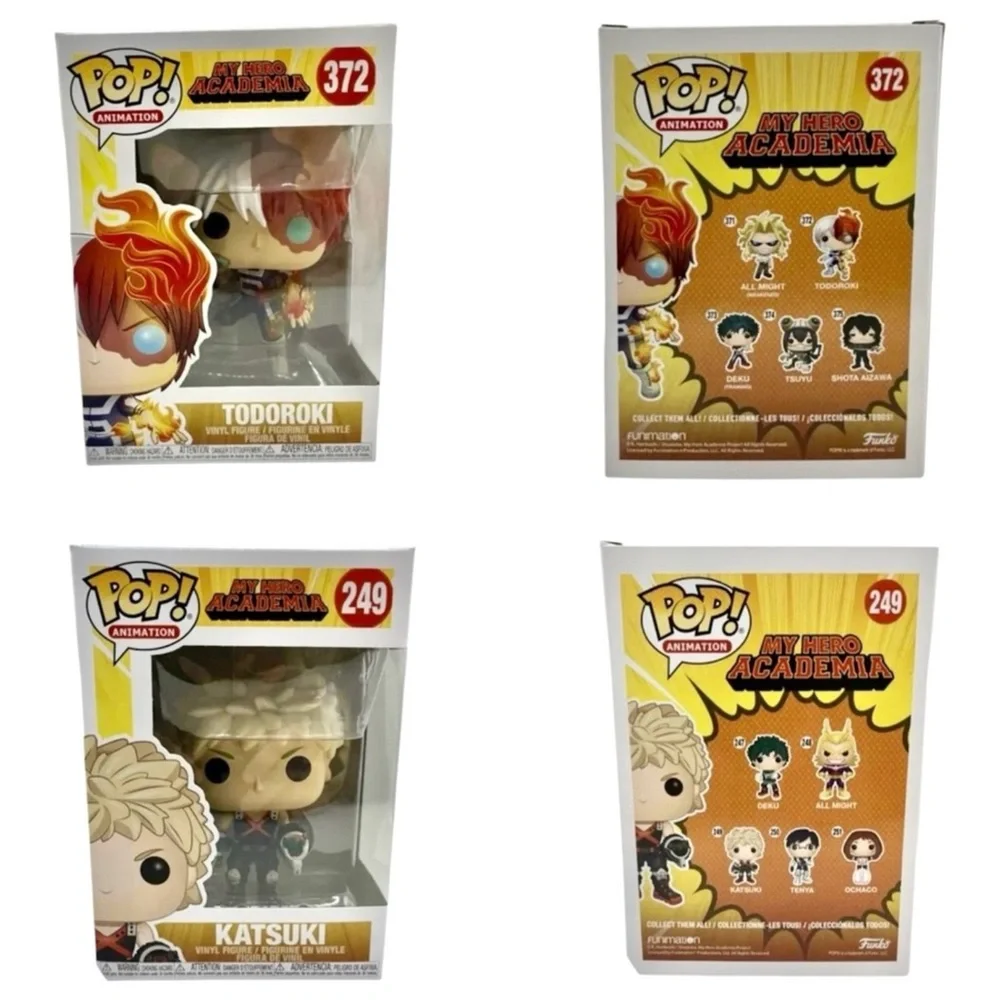 Funko Pop~Animation~My Hero Academia~Todoroki #372 and Funko Katsuki #249 (NWT)